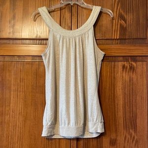 Gold Shiny Dressy Tank, Large